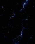 Cosmic Lightning Starry Night Rug
