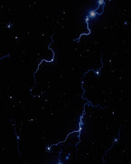 Cosmic Lightning Starry Night Rug