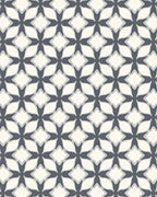 Geometric Gray Cream Quatrefoil Pattern Rug