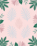 Delicate Pastel Pine Branches Rug