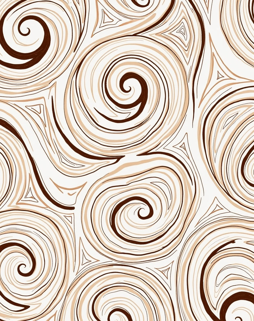 Swirl Line Abstract Pattern Design Rug