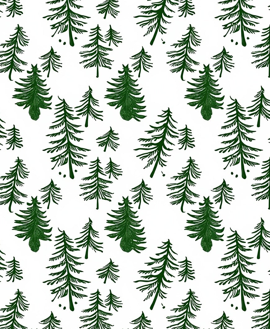 Dark Forest Evergreen Trees Collection Rug