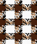 Checkerboard Abstract Organic Flow Rug