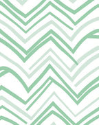 Modern Mint Chevron Pattern Design Rug