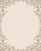Delicate Vine And Leaf Patterned Rug