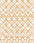 Orange Lattice Pattern Design Rug