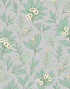 Botanical Spring Floral Leaves Design Rug