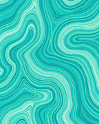 Aqua Marble Swirls Pattern Rug