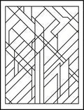 Art Deco Geometric Black And White Design Rug