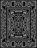 Intricate Line Art Symmetry Rug