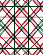 Classic Red Green Tartan Design Rug