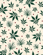 Rustic Leaf and Berry Pattern Rug