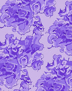 Purple Floral Abstract Pattern Rug