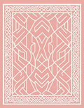 Pink Geometric Pattern Rug