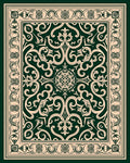 Ornate Scrollwork Geometric Ornament Design Rug