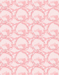Soft Pink Abstract Floral Pattern Rug