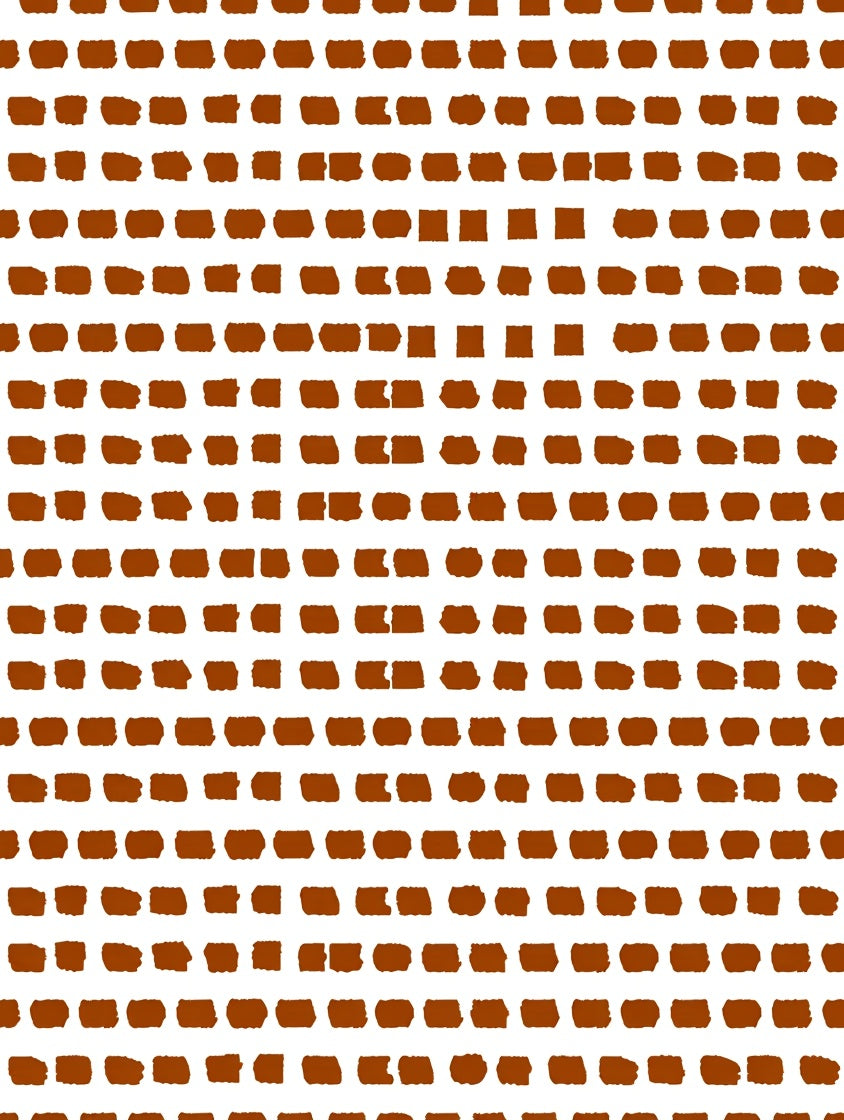 Simple Brown Dash Pattern Rug