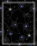 Geometric Celestial Constellation Pattern Rug