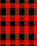 Red Black Buffalo Plaid Pattern Rug