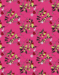 Vibrant Floral Vines Blossoms Pattern Rug