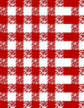 Classic Red Checkered Graphic Rug