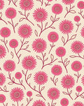 Whimsical Pink Daisy Floral Pattern Rug