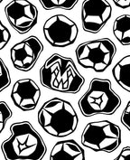 Abstract Black White Geometric Forms Rug