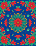 Vibrant Floral Patterned Textile Design Rug