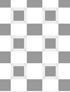 Simple Gray White Checkered Pattern Rug