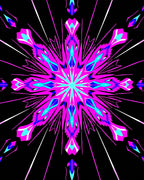 Vibrant Geometric Starburst Pattern Rug