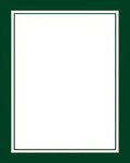 Classic Emerald Green Border Design Rug