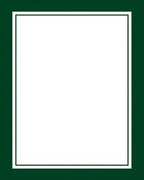 Classic Emerald Green Border Design Rug
