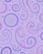 Abstract Swirls Circles Pattern Rug