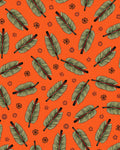 Tropical Leaf Pattern with Floral Accents Rug