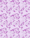 Abstract Pink Purple Whimsical Faces Rug