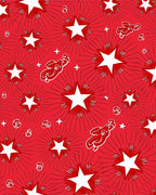 Radiant Starburst Rabbit Pattern Rug