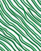 Dynamic Green Stripe Pattern Rug