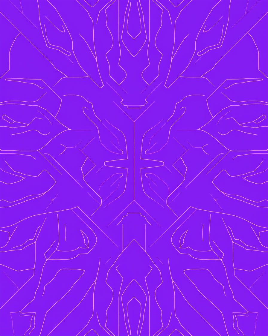Abstract Symmetry Line Art Rug