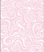Soft Pink Swirl Harmony Abstract Rug