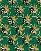 Exotic Abstract Floral Stylized Pattern Rug