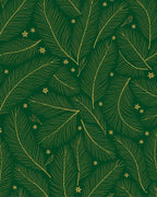 Golden Feathers and Stars Pattern Rug