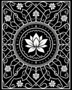 Classic Floral Mandala Pattern Rug
