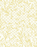 Golden Vine Lattice Art Rug