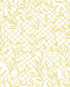 Golden Vine Lattice Art Rug