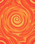 Fiery Swirl Warm Tones Rug