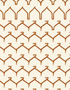 Rustic Brown Zigzag Patterned Rug