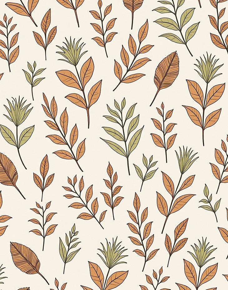 Nature Leaf Pattern Design Rug