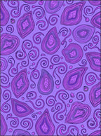 Purple Swirl Geode Pattern Rug