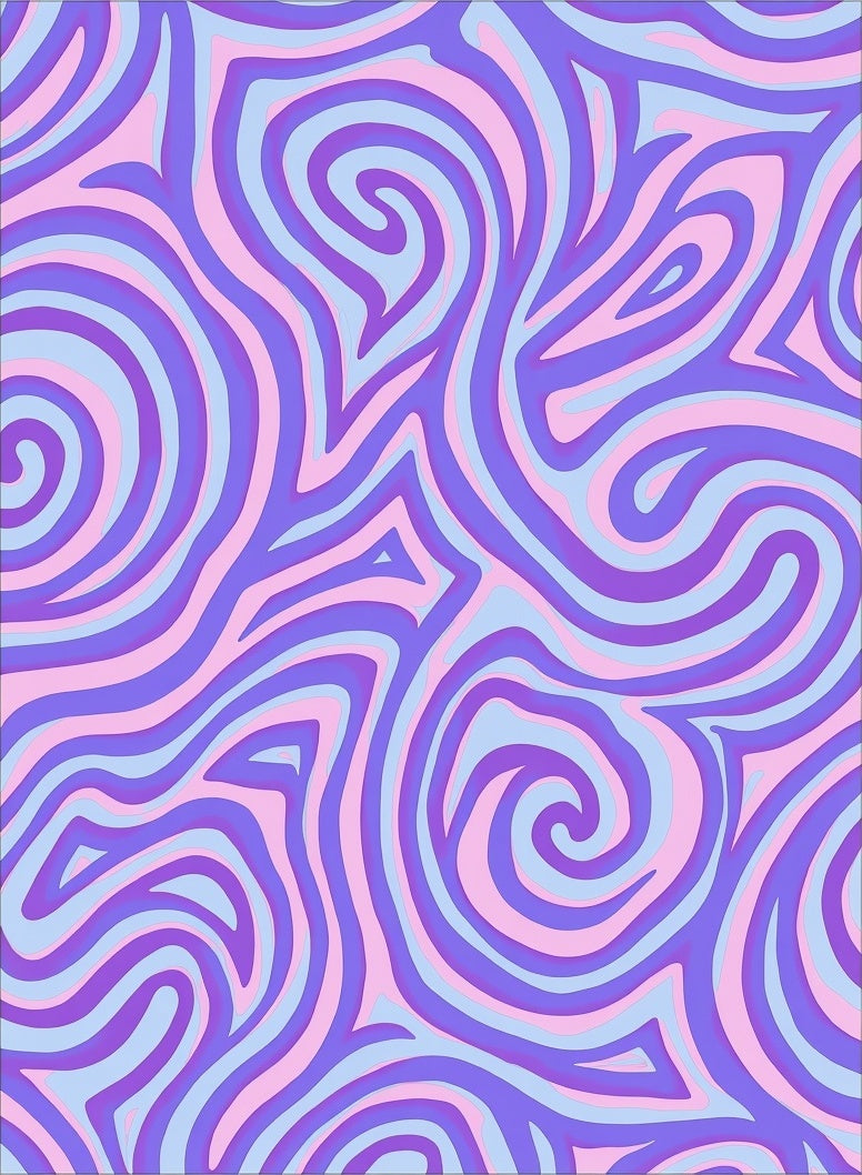 Abstract Swirl Pattern Rug