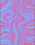 Retro Swirl Abstract Pattern Rug